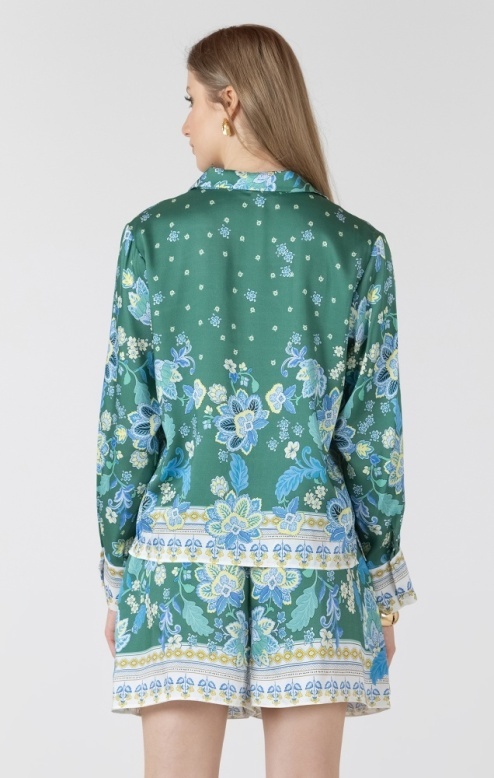 Dex Silky Button Front Blouse