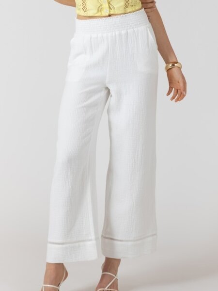 Dex Lace Trim Wide Leg Pants