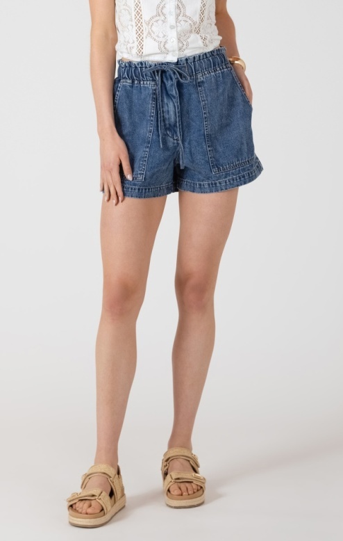 Dex Drawstring Denim Shorts