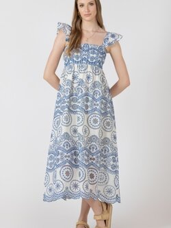 Dex Cutout Embroidered Dress