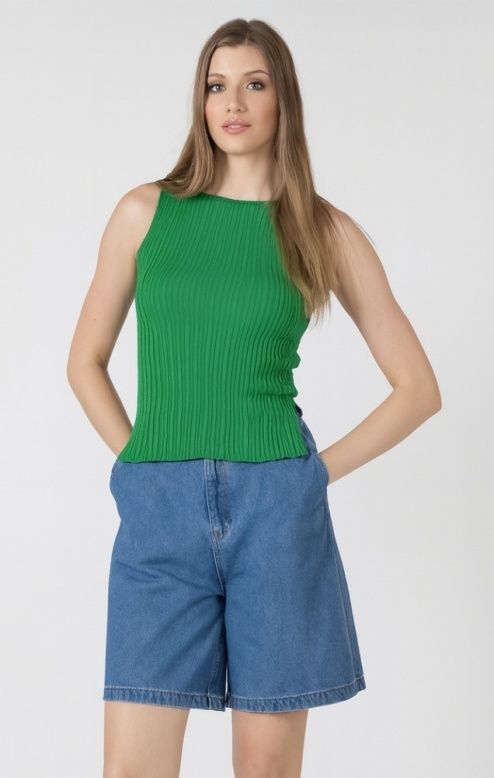 Dex Boatneck Ribbed Sweater Tank