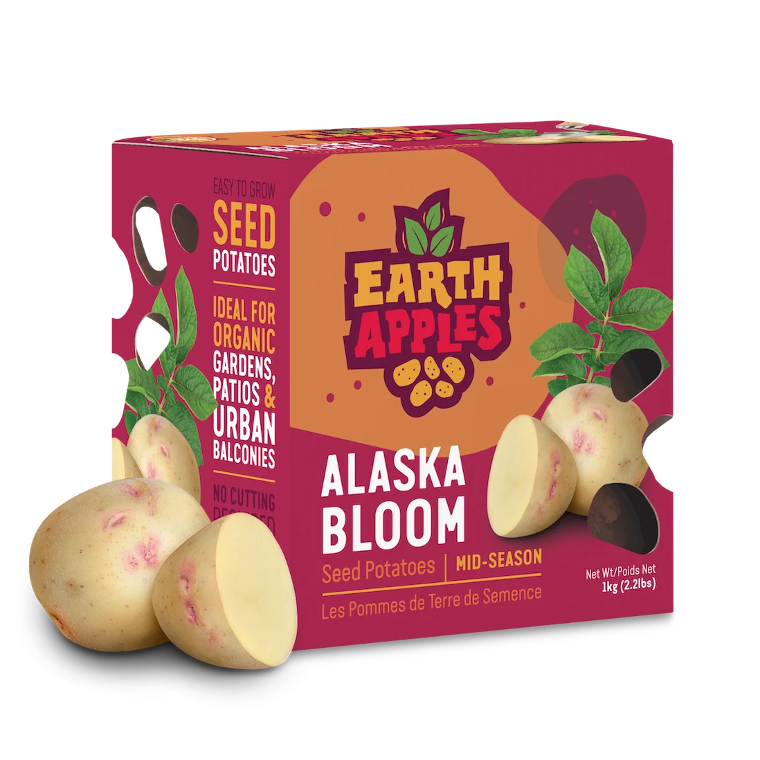 Earth Apples Alaska Bloom Seed Potatoes 1kg