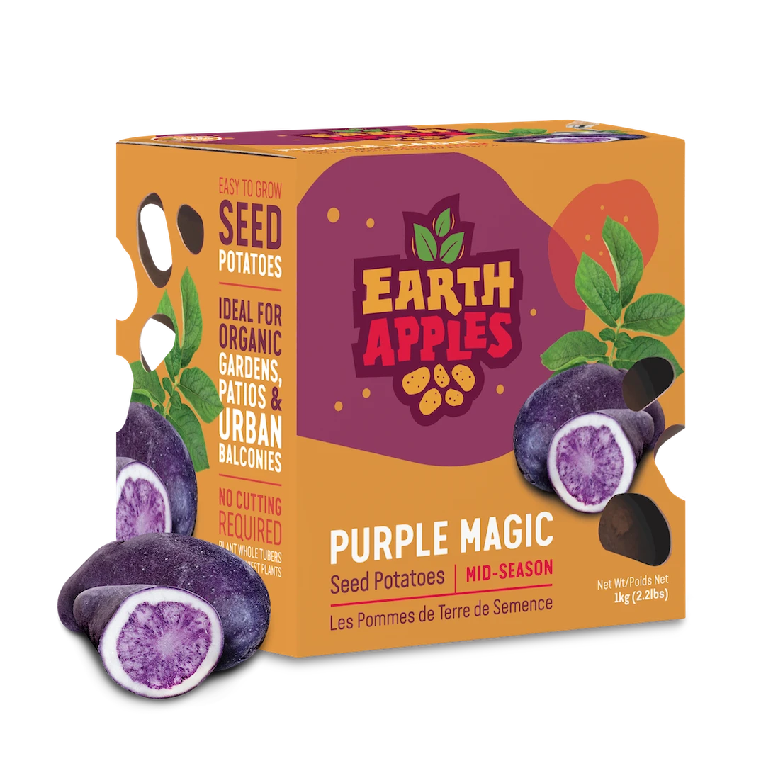 Earth Apples Purple Magic Seed Potatoes 1kg