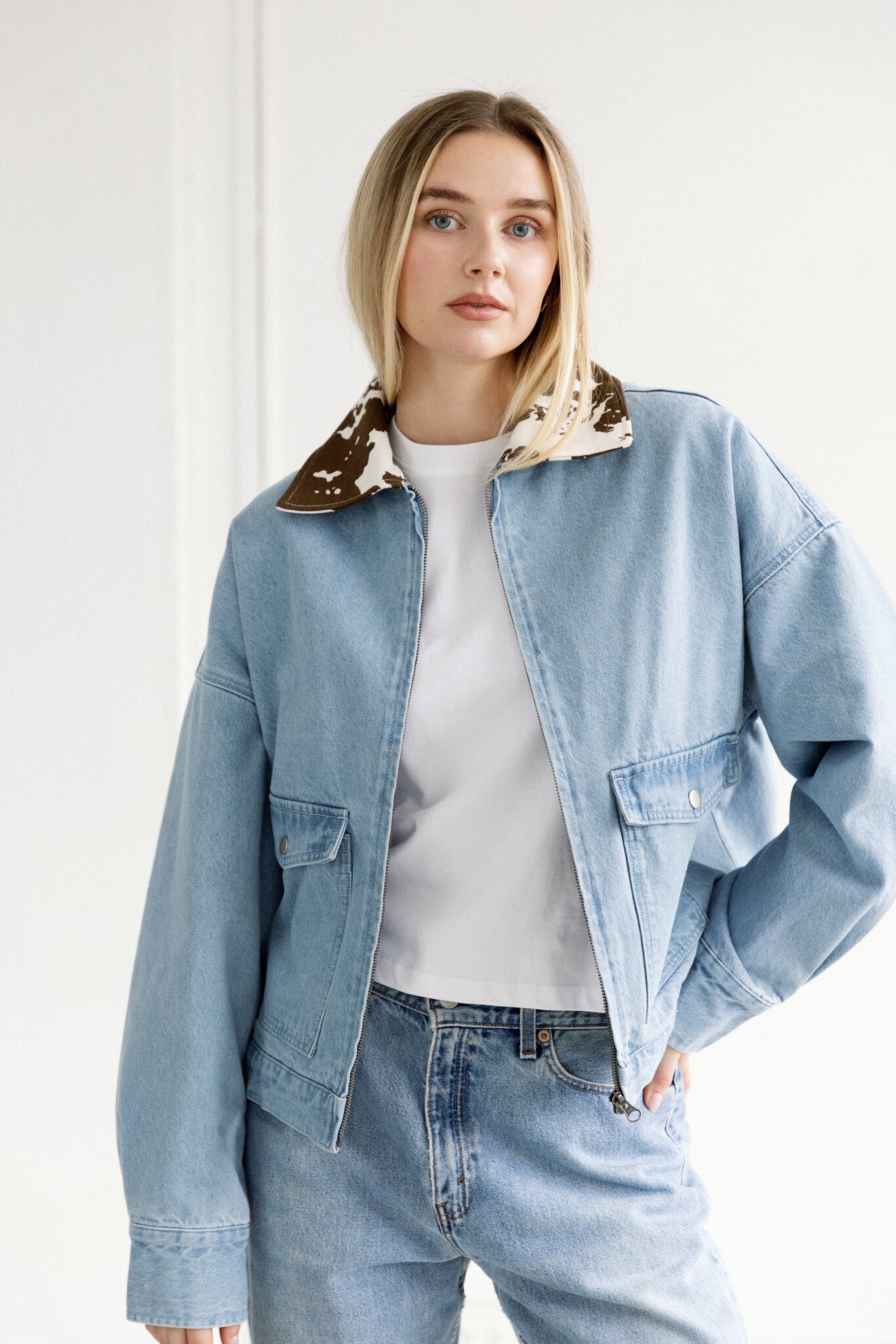 Brunette The Label Boxy Denim Jacket