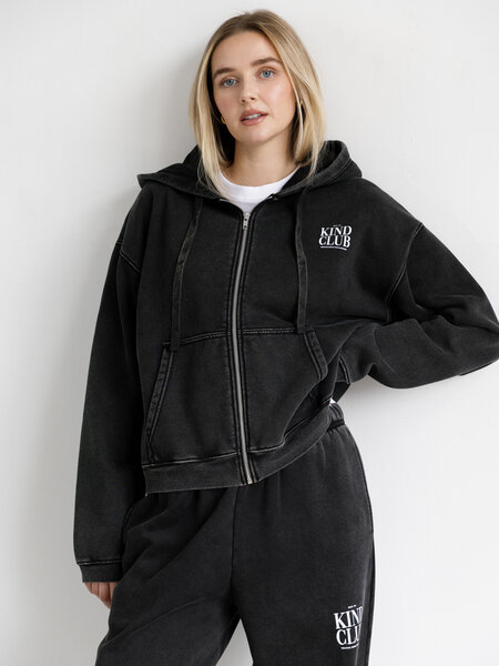 Brunette The Label Kind Club Full Zip Hoodie