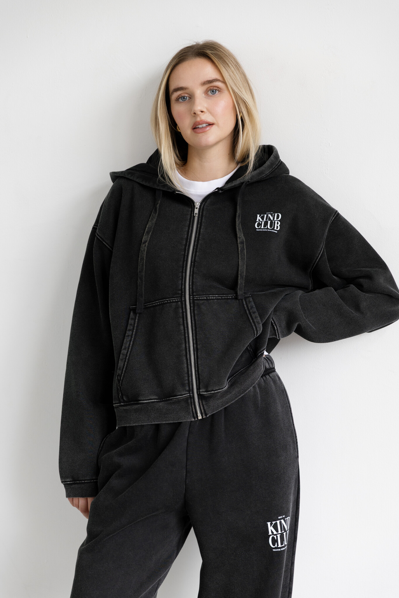 Brunette The Label Kind Club Full Zip Hoodie