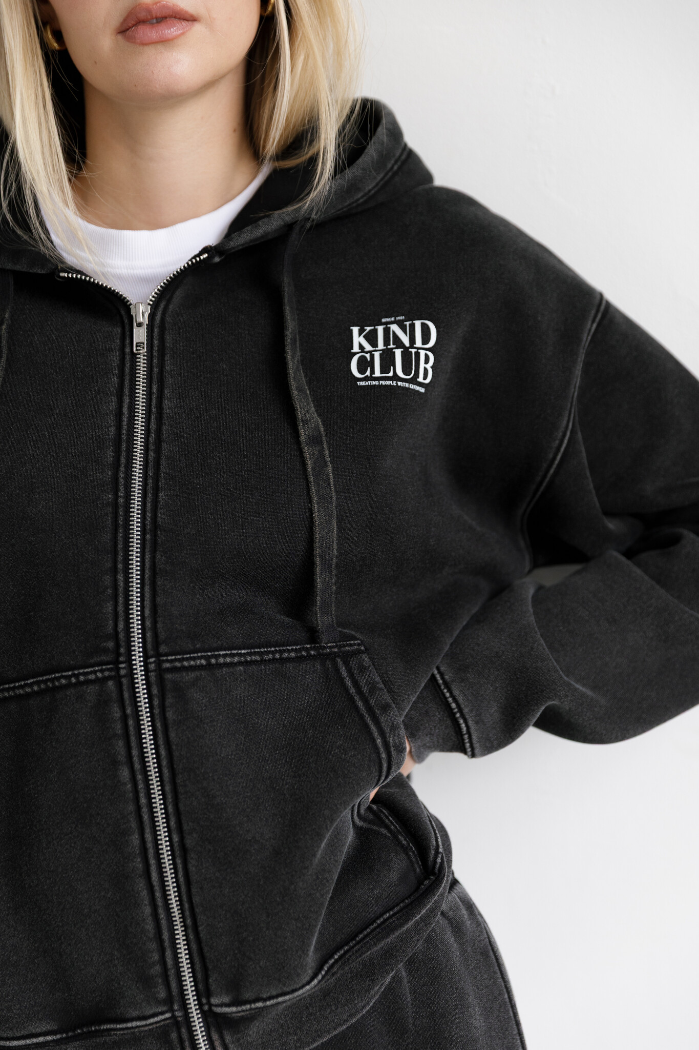 Brunette The Label Kind Club Full Zip Hoodie