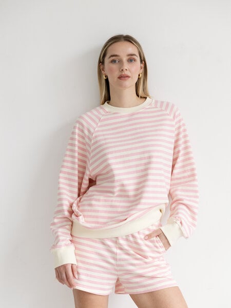 Brunette The Label Striped Crew