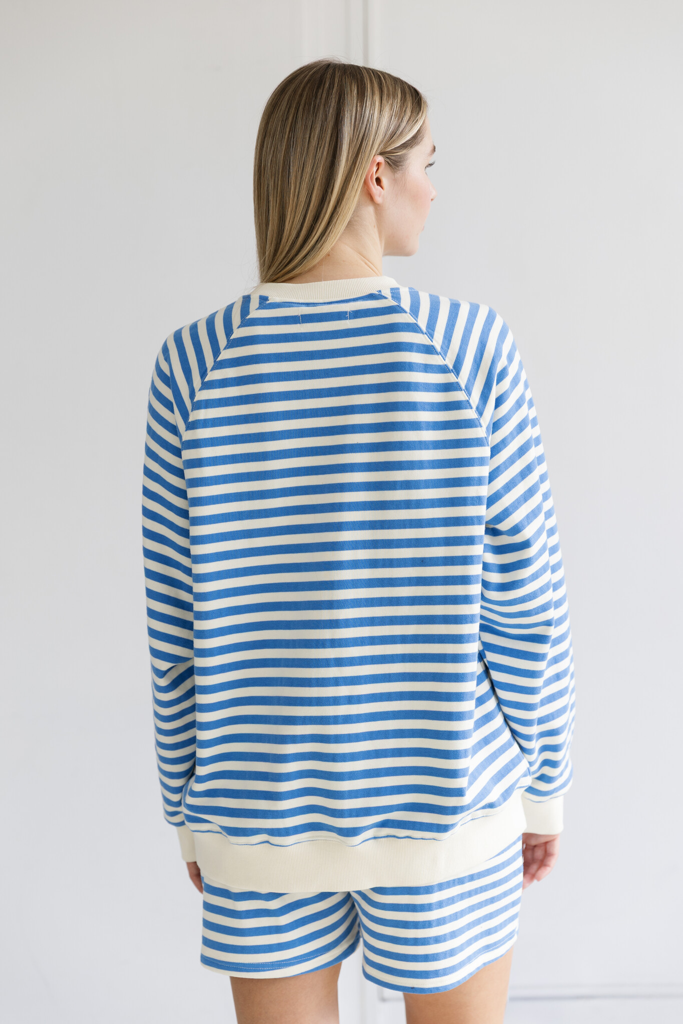 Brunette The Label Striped Crew