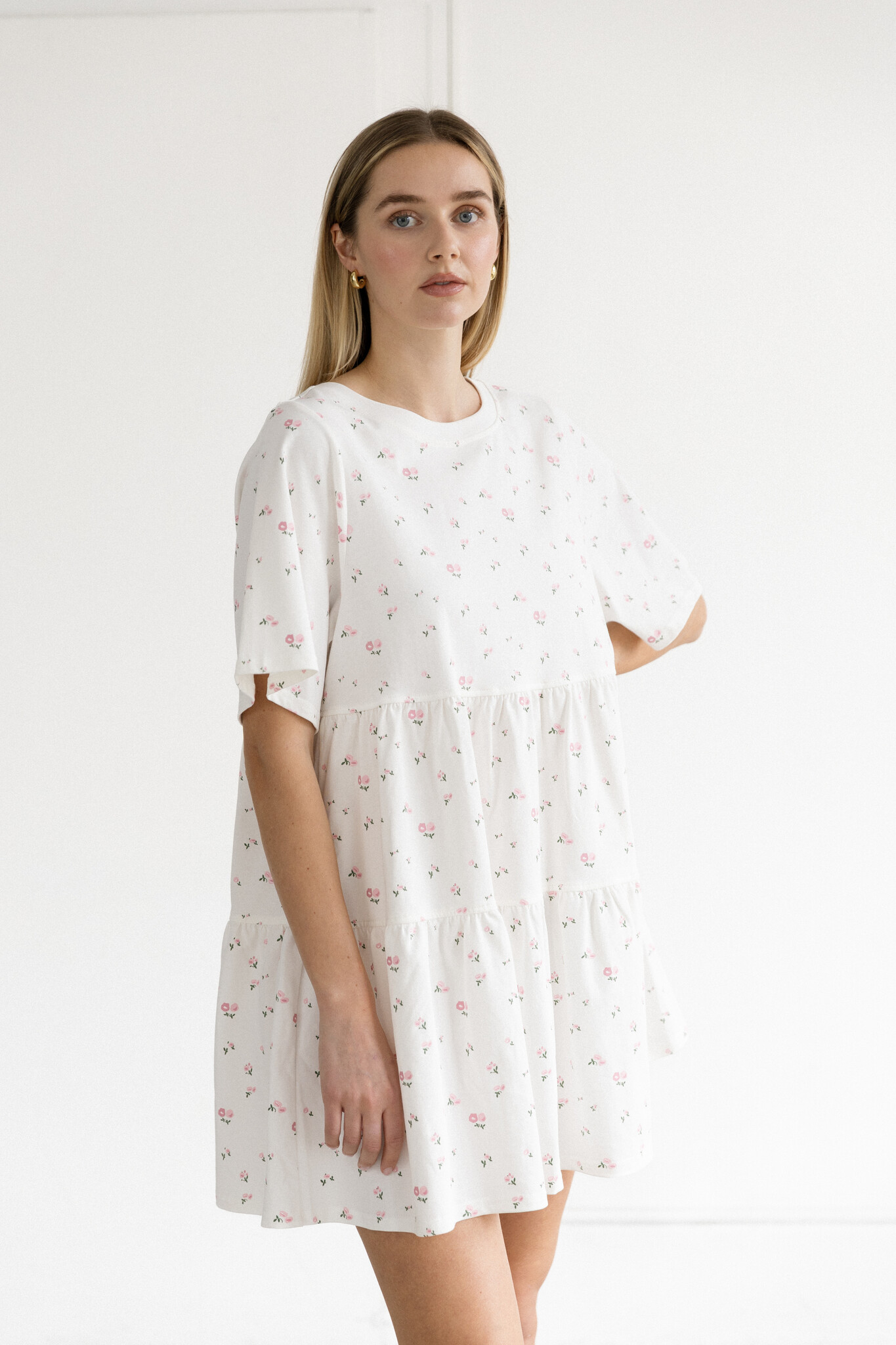 Brunette The Label Tiered Dress