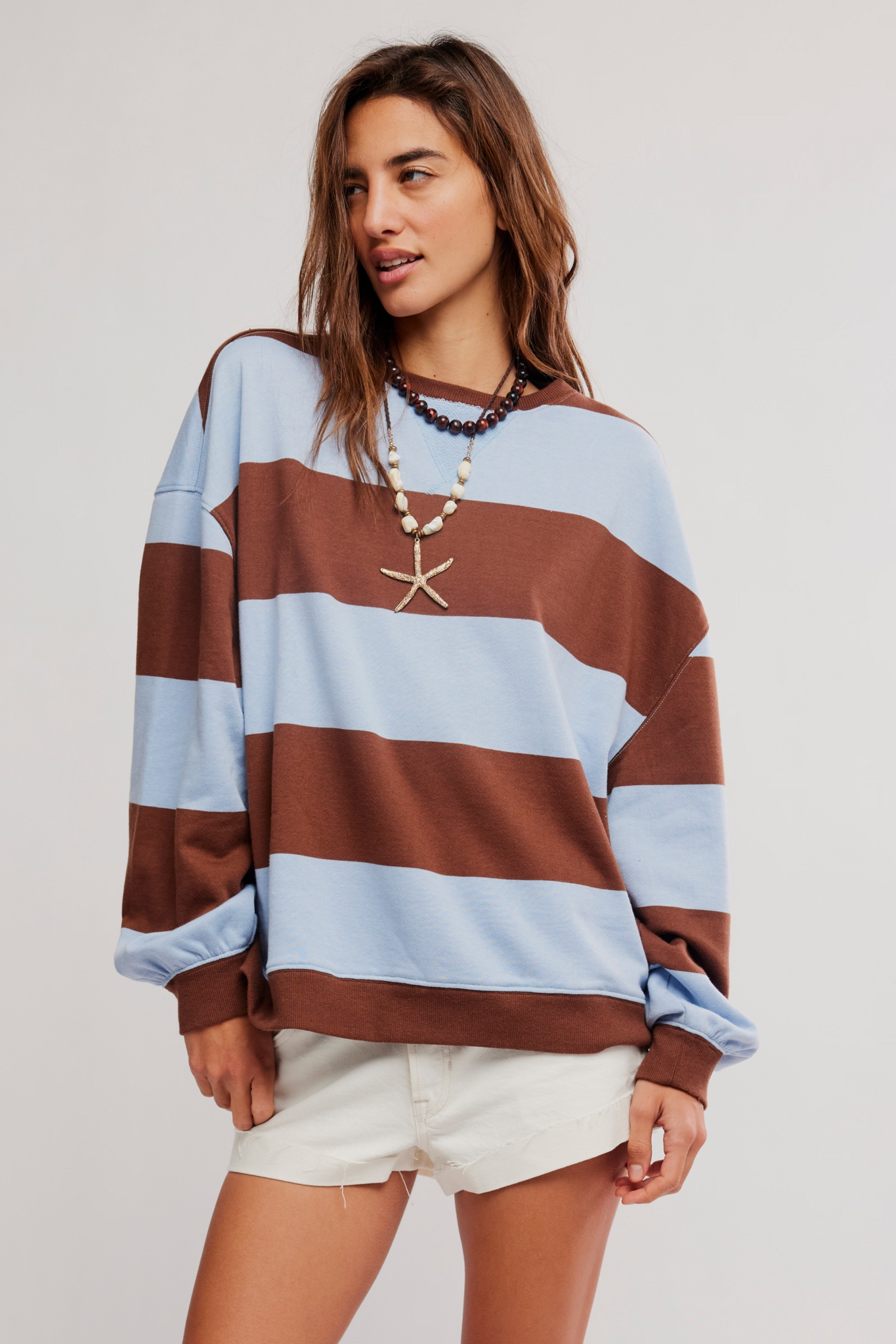 Free People Classic Striped Crew