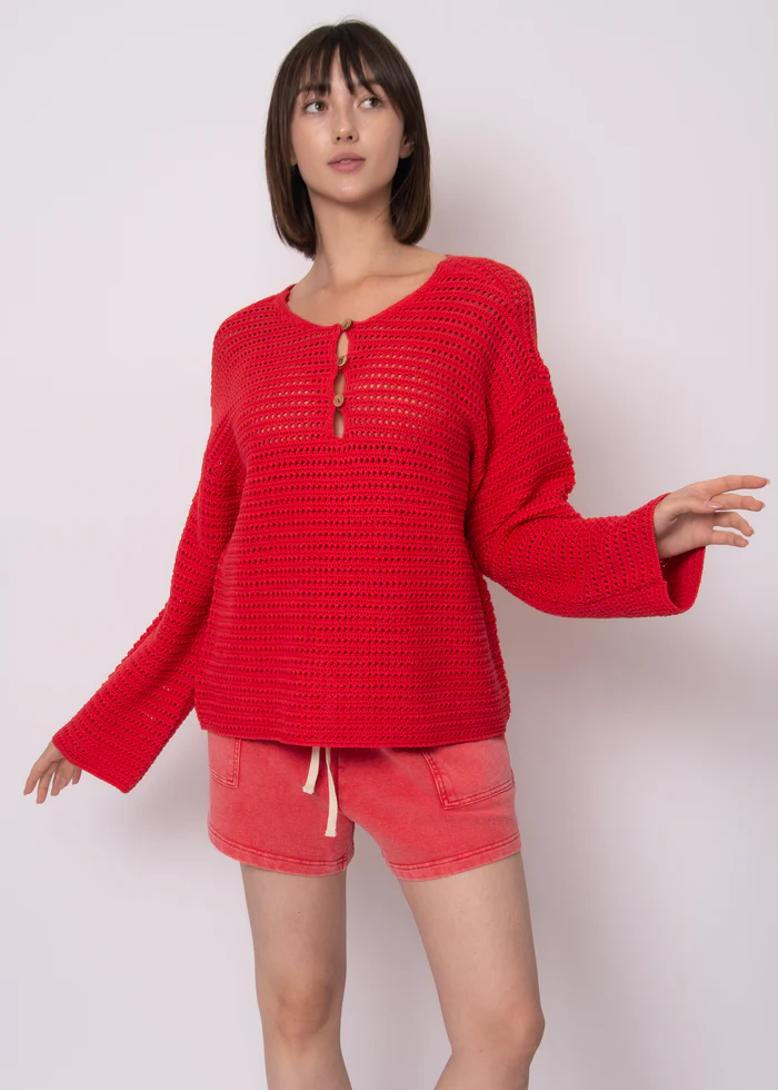 RD Style Moana LS Henley Pullover