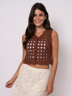 RD Style Stephie Sleeveless V-Neck Cardigan
