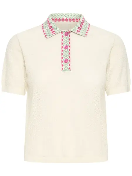 Ichi Dotia Short Sleeve Sweater