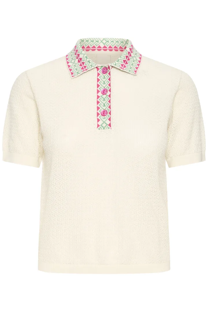 Ichi Dotia Short Sleeve Sweater