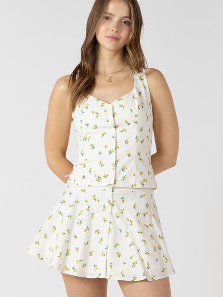 Dex Button Front Halter Top