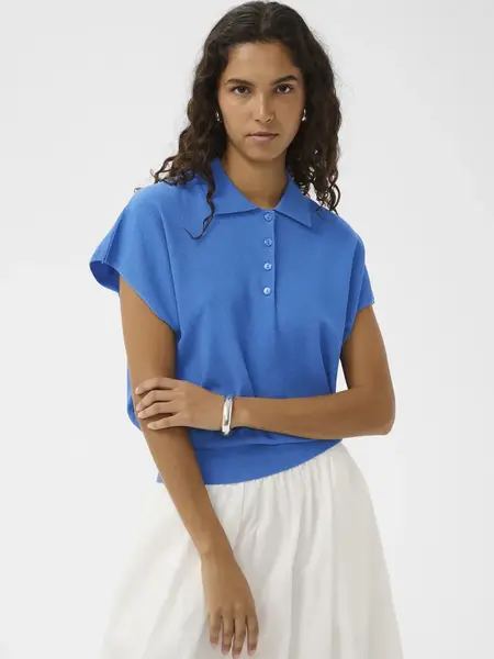 Soaked in Luxury Elana Polo Top