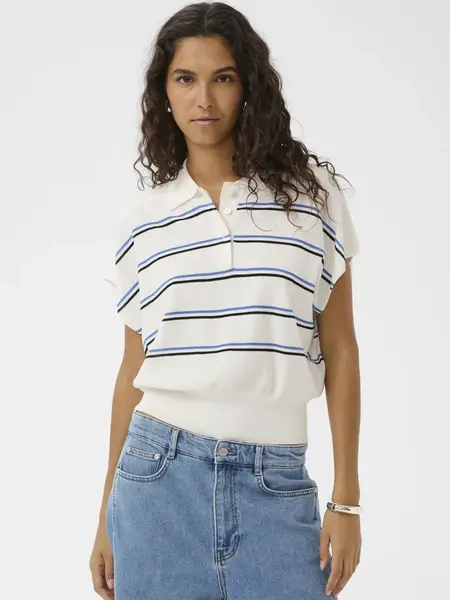 Soaked in Luxury Elana Striped Polo