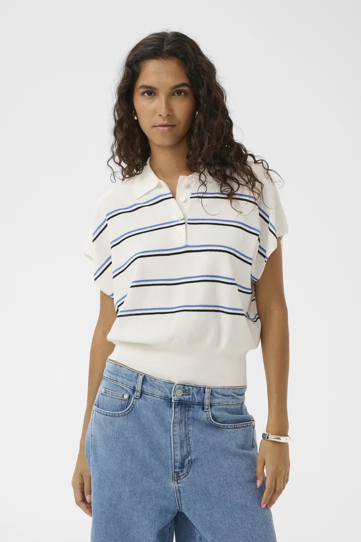 Soaked in Luxury Elana Striped Polo