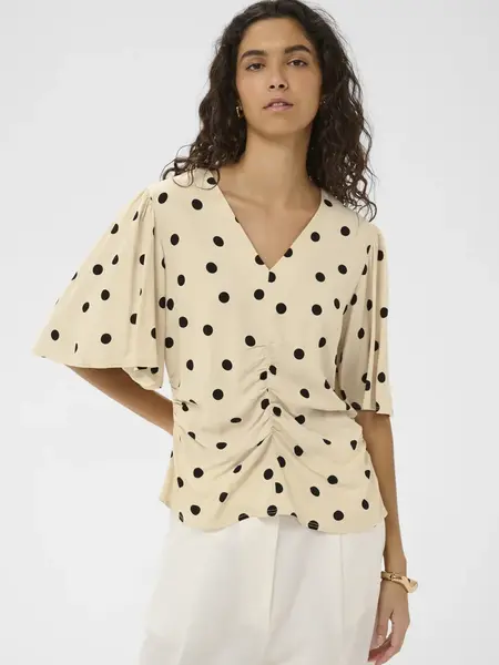 Soaked in Luxury Arjana Ruching Blouse