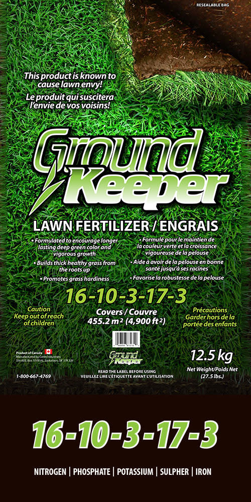 Ground Keeper Ground Keeper Lawn Fertilizer 16-10-3-17-3 12.5kg