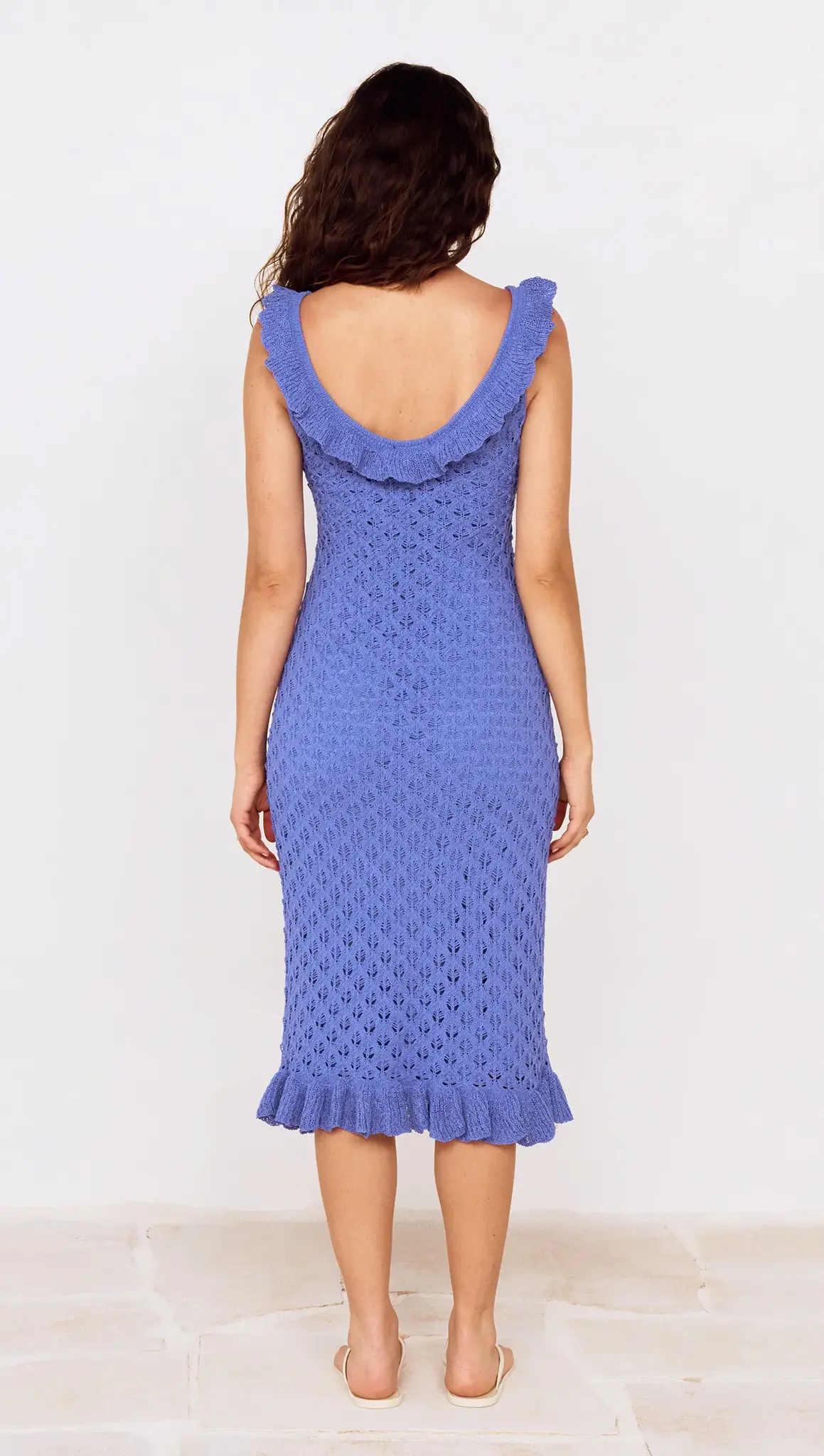 MinkPink Arlo Pointelle Midi Dress