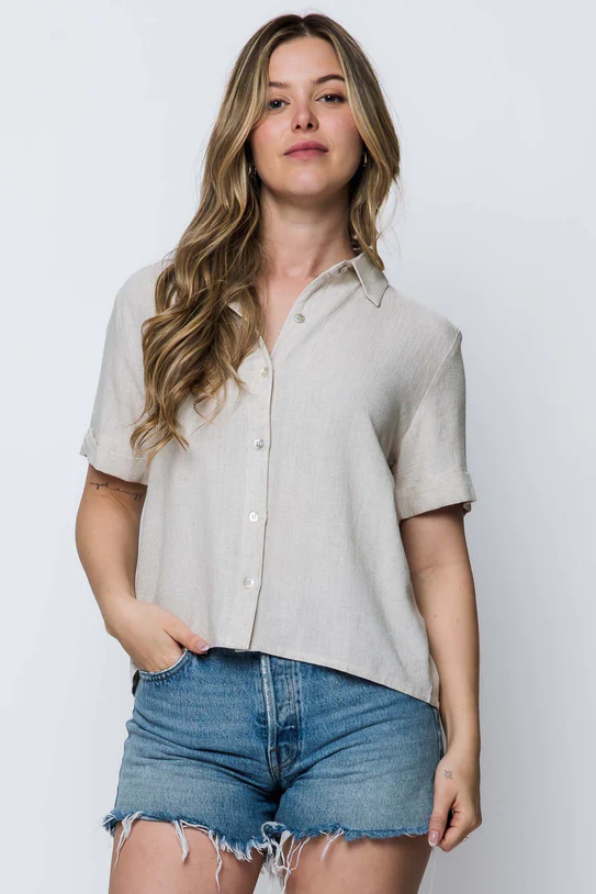 Orb Nina Short Sleeve Button Up