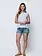 Orb Poppy Peplum Top
