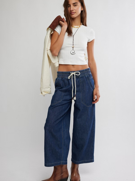 Free People Easy Peasy Pull-On Jeans