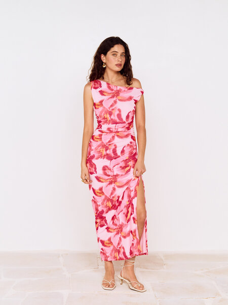 MinkPink Bianca Mesh Midi Dress