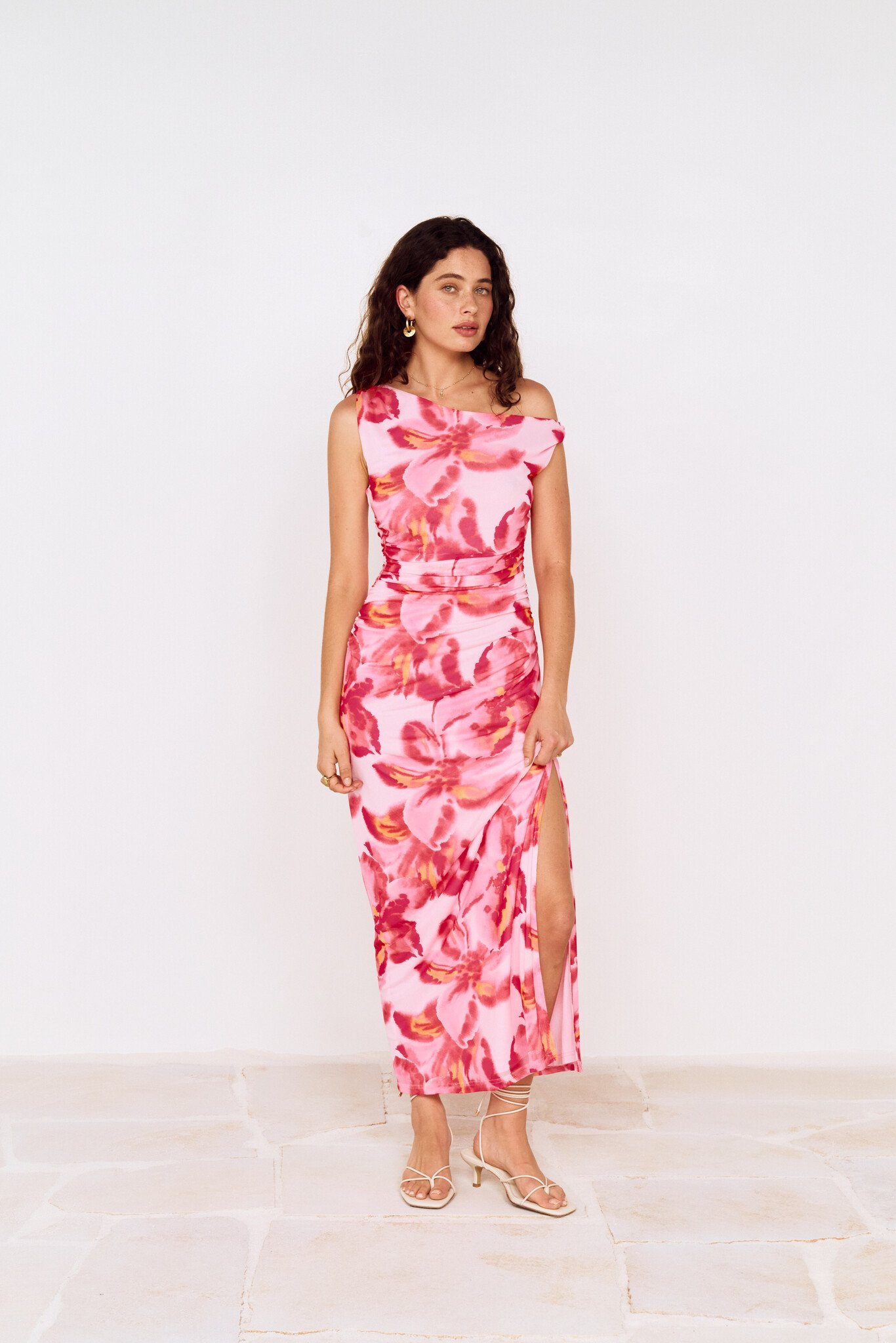MinkPink Bianca Mesh Midi Dress