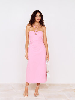 MinkPink Gaia Halter Midi Dress
