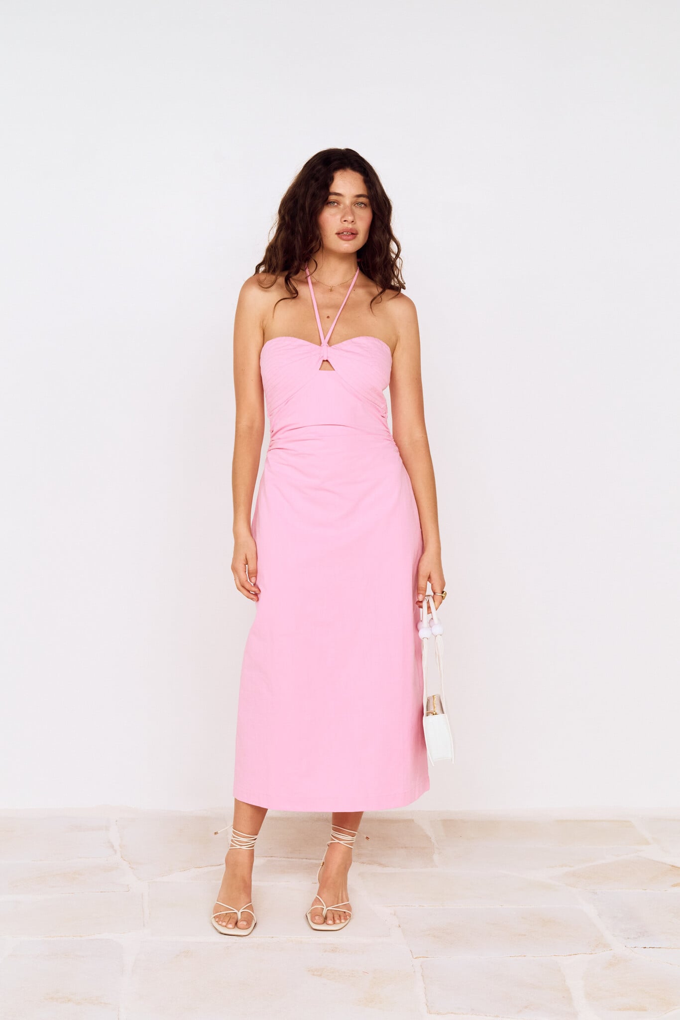 MinkPink Gaia Halter Midi Dress