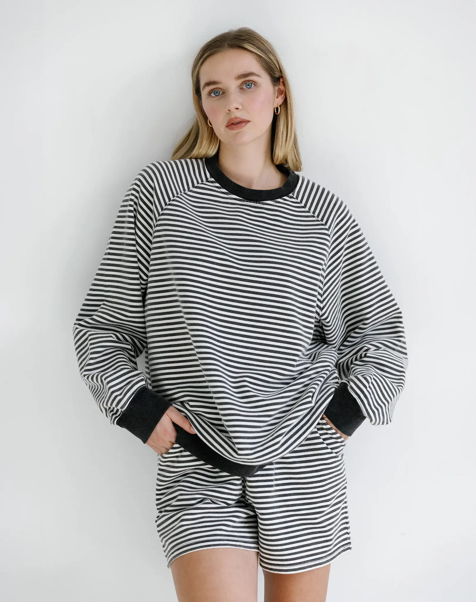 Brunette The Label Striped Core Shorts