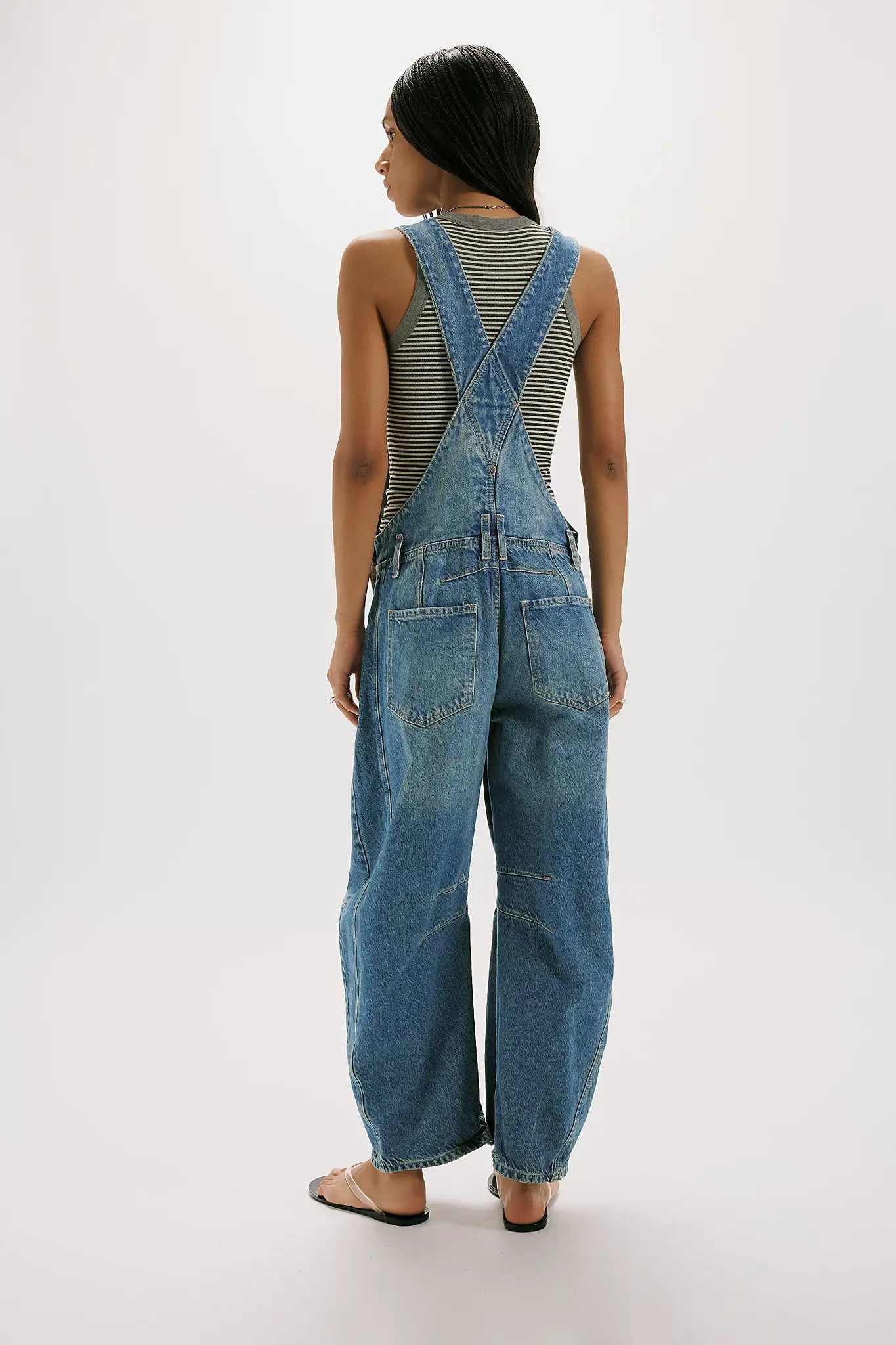 Free People Good Luck Barrel Overall