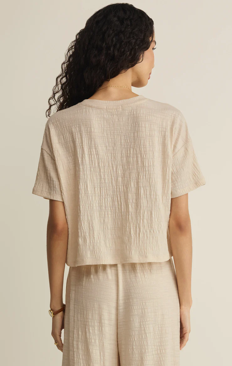 Z Supply Sway Textured Cropped Tee