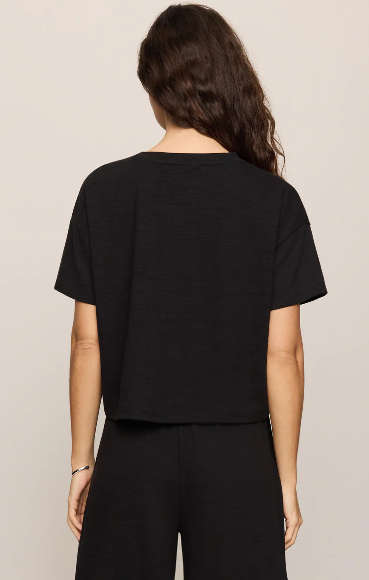 Z Supply Sway Textured Cropped Tee