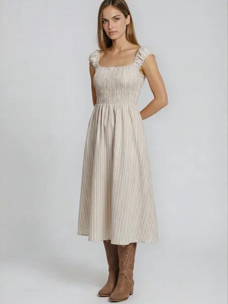 PRIV Liora Striped Dress