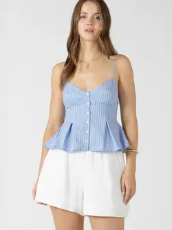 Dex Pleated Button Front Cami