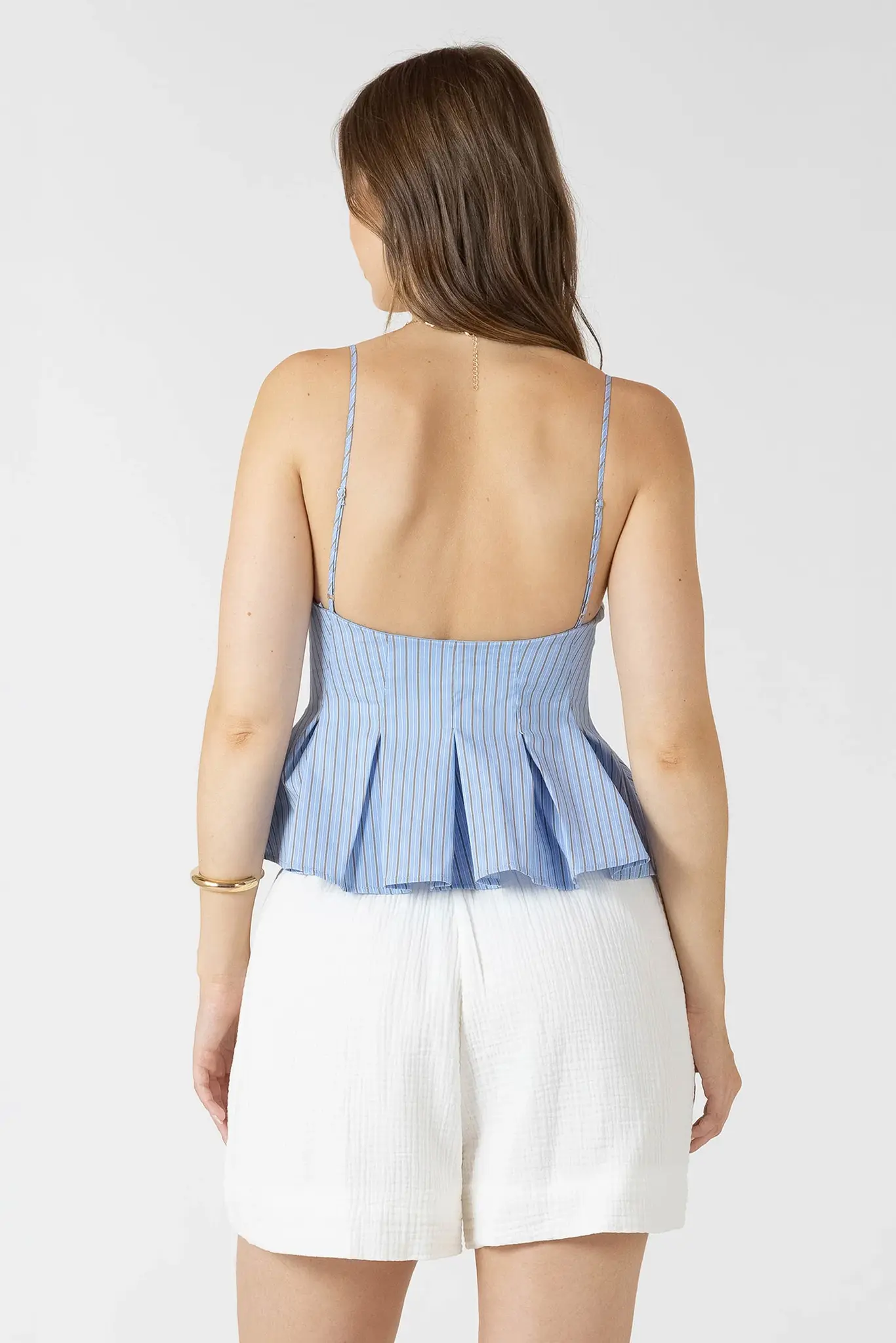 Dex Pleated Button Front Cami