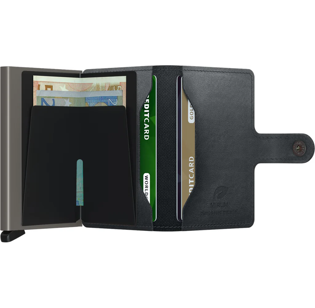 SECRID Slim Wallet Mirum Plant Based Black