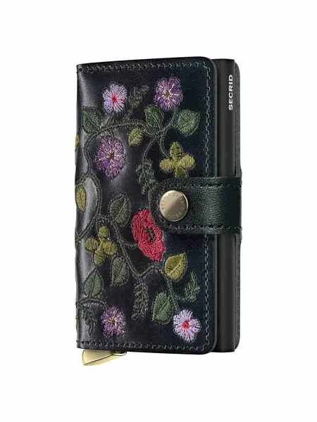 SECRID Mini Wallet Stitch Floral Premium Plus