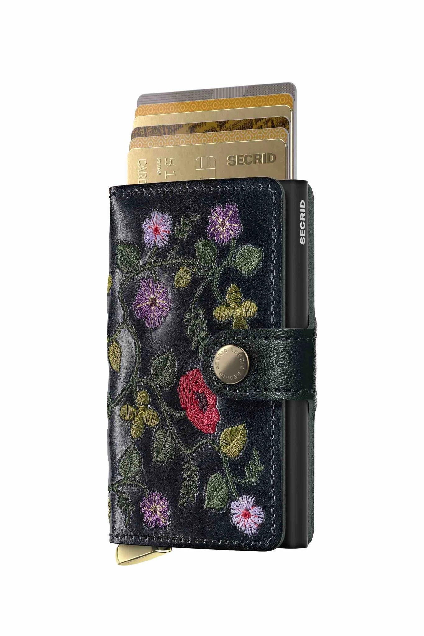 SECRID Mini Wallet Stitch Floral Premium Plus