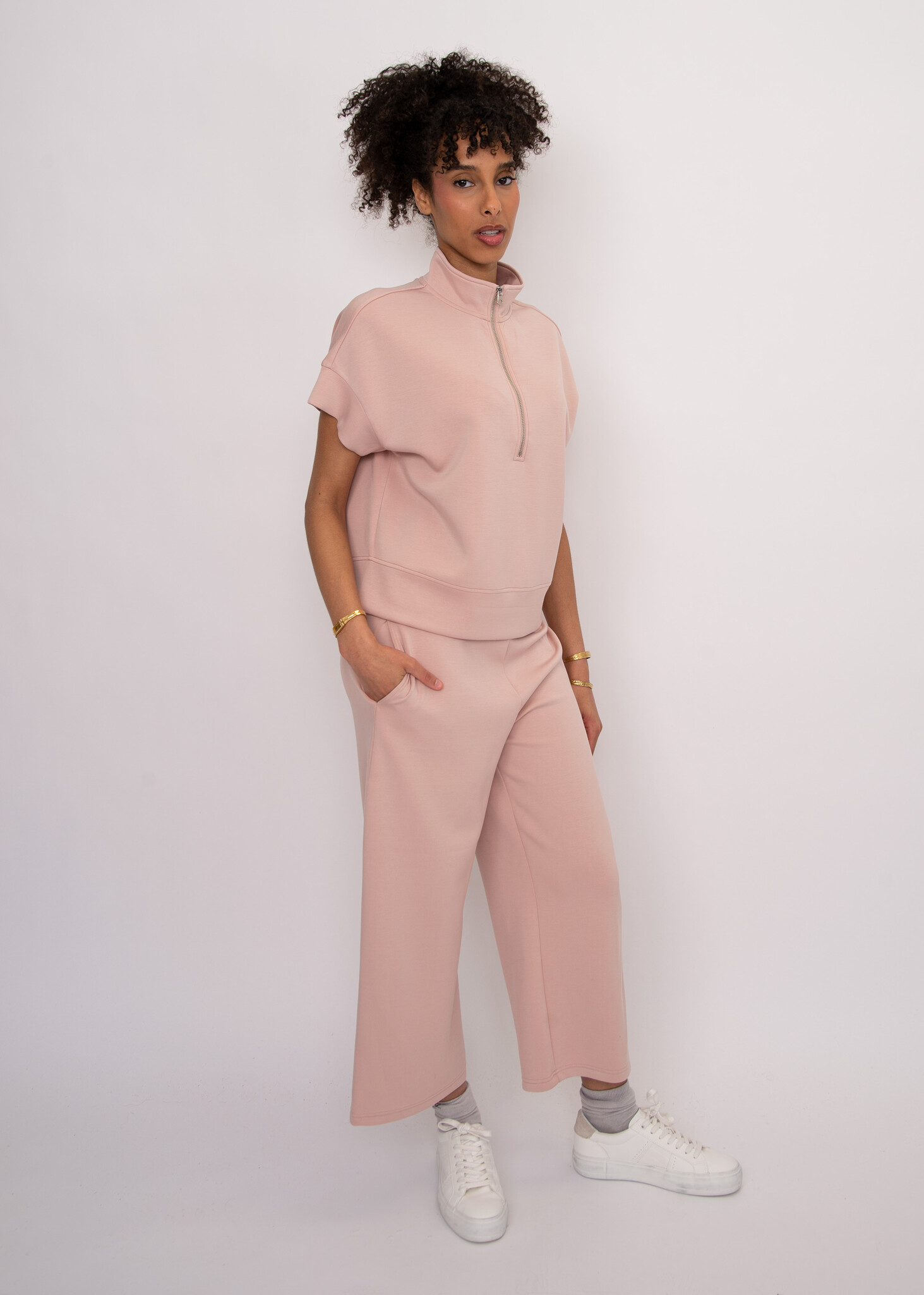 RD Style Dua Soft Knit Half Zip Top
