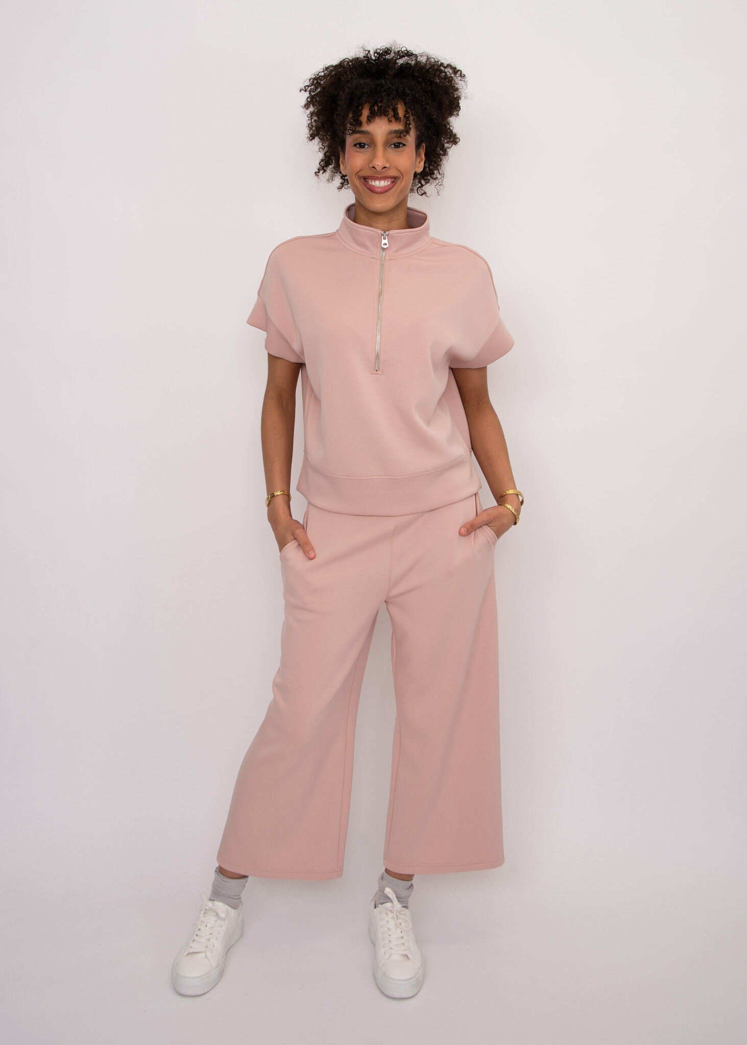 RD Style Dua Soft Knit Half Zip Top