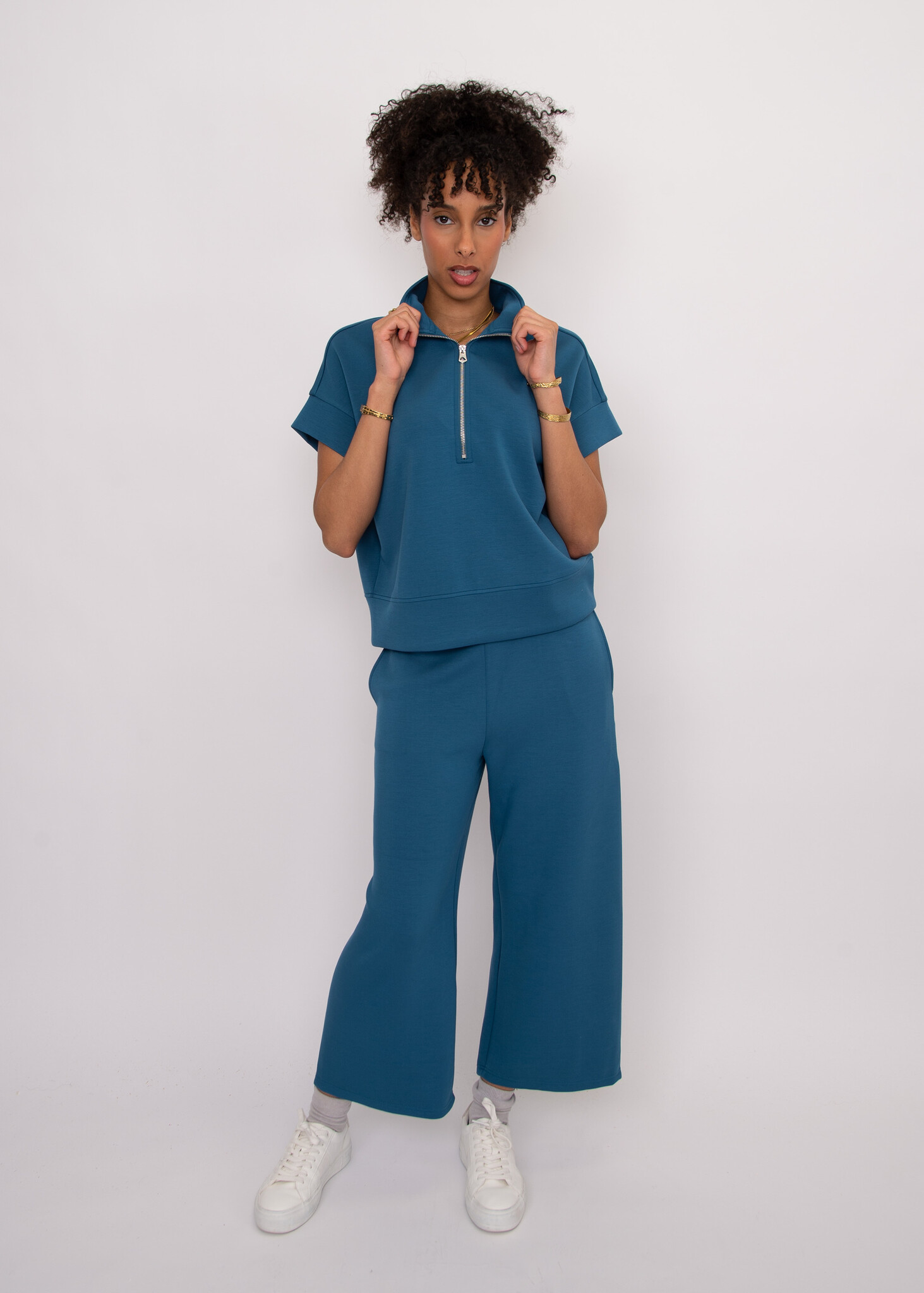 RD Style Dua Soft Knit Half Zip Top