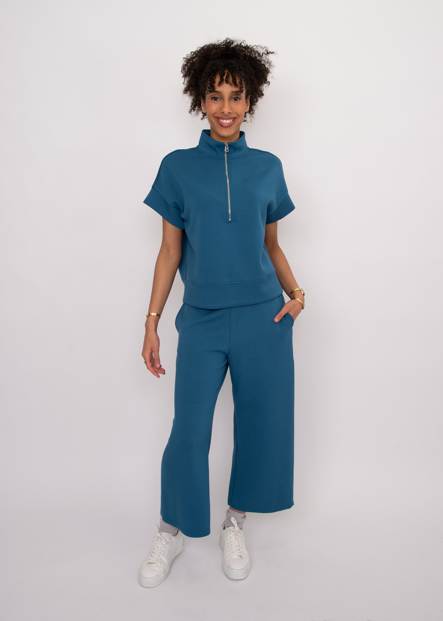 RD Style Dua Soft Knit Half Zip Top