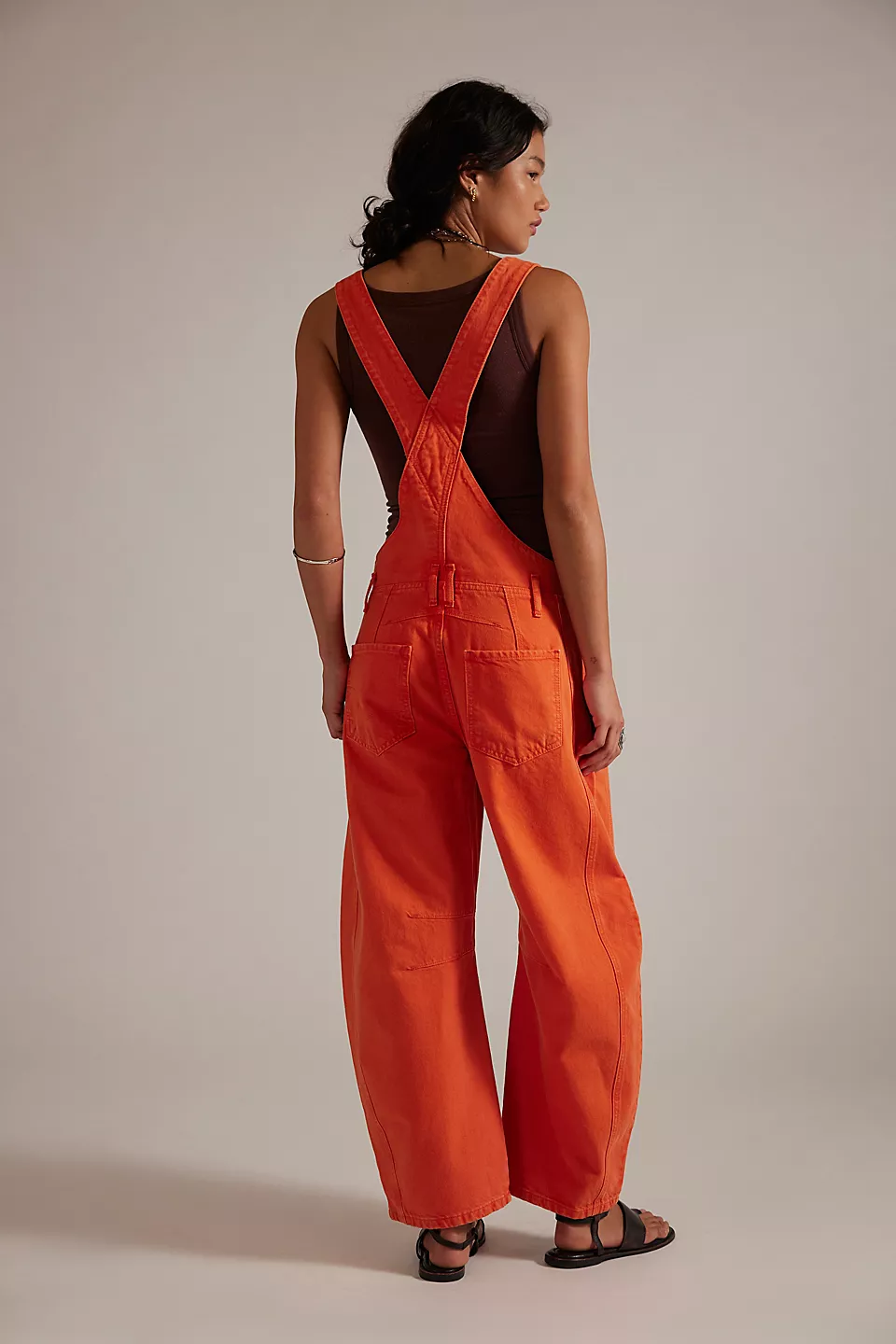Free People Good Luck Barrel Overall
