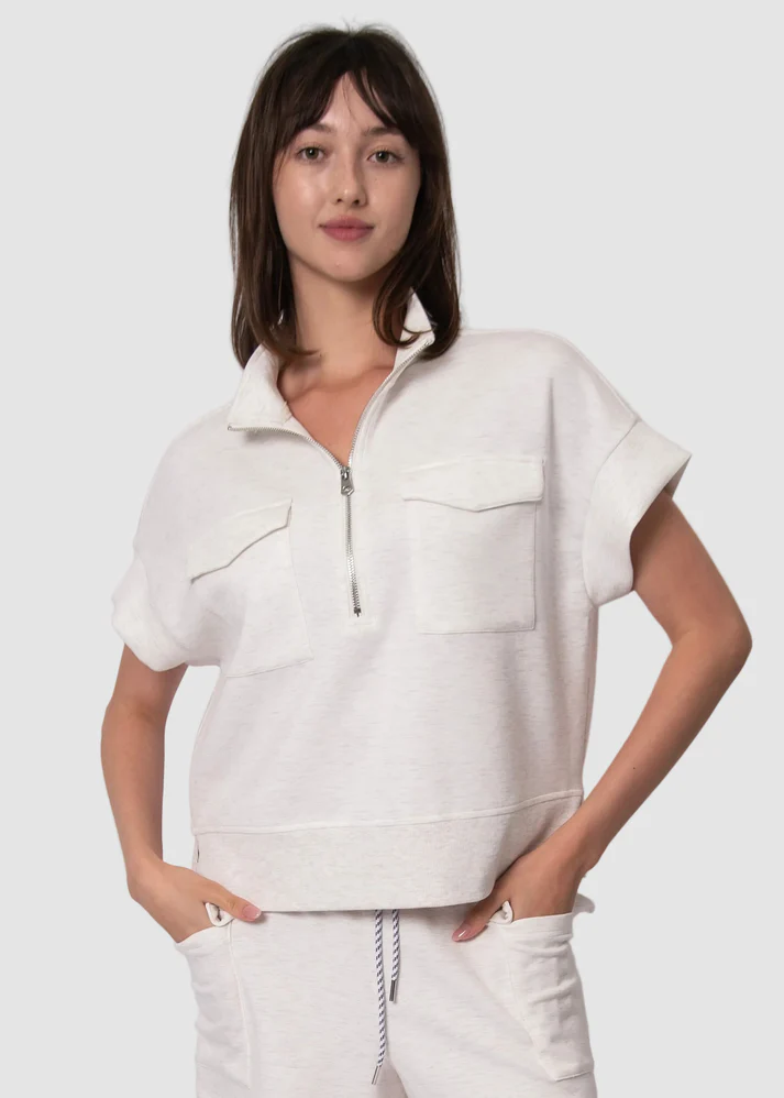 RD Style Dua Soft Knit Half Zip Top