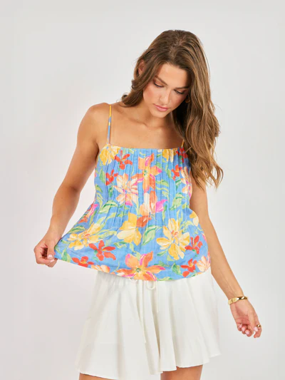 Sadie and Sage Beach Cowgirl Pleated Cami